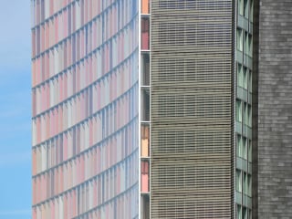 Doppelfassade an der GSW-Zentrale in Berlin, Architektur: Sauerbruch Hutton