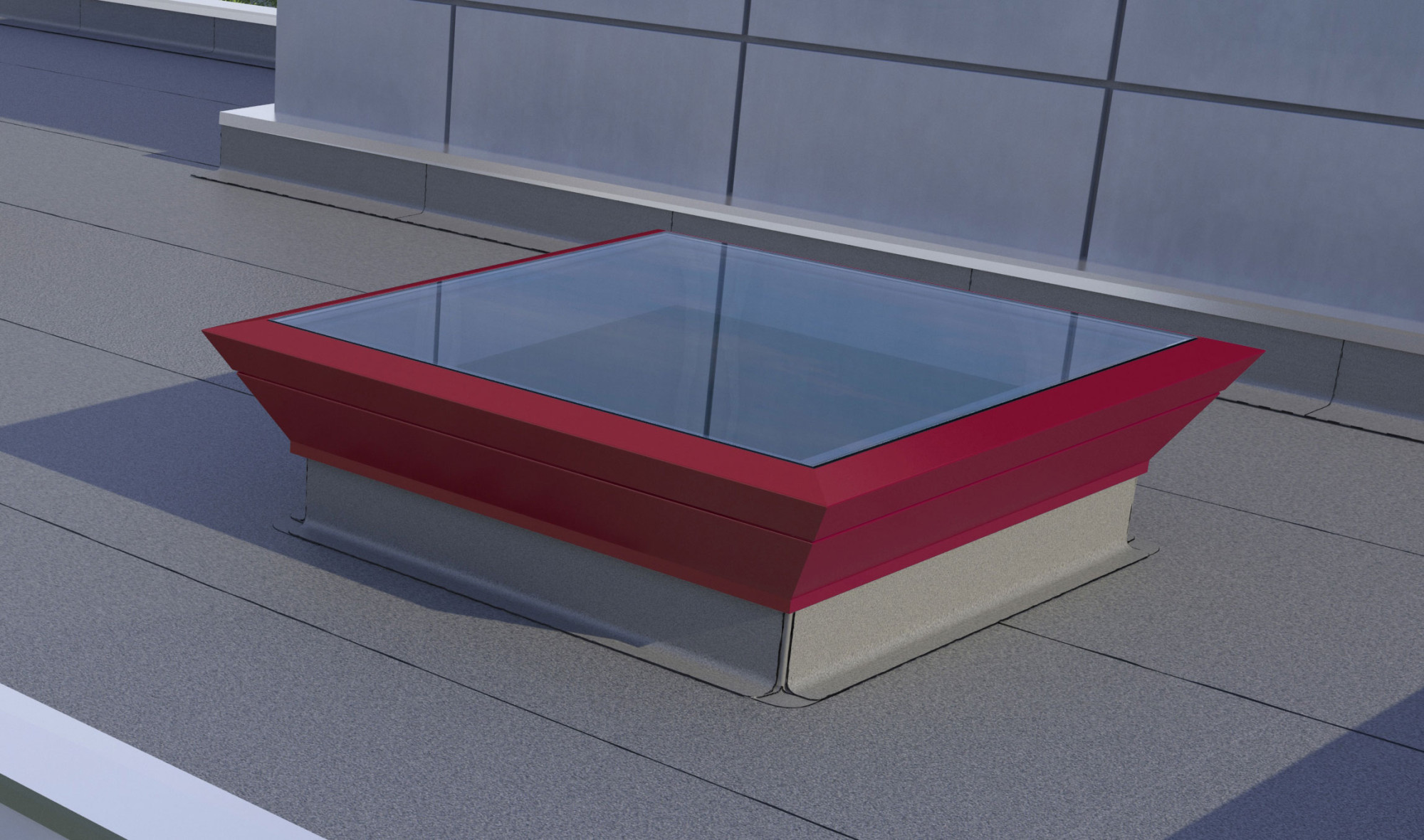 Die Aluminiumeinfassung ist standardmäßig in Silber beschichtet, möglich sind aber auch individuelle Farbgebungen