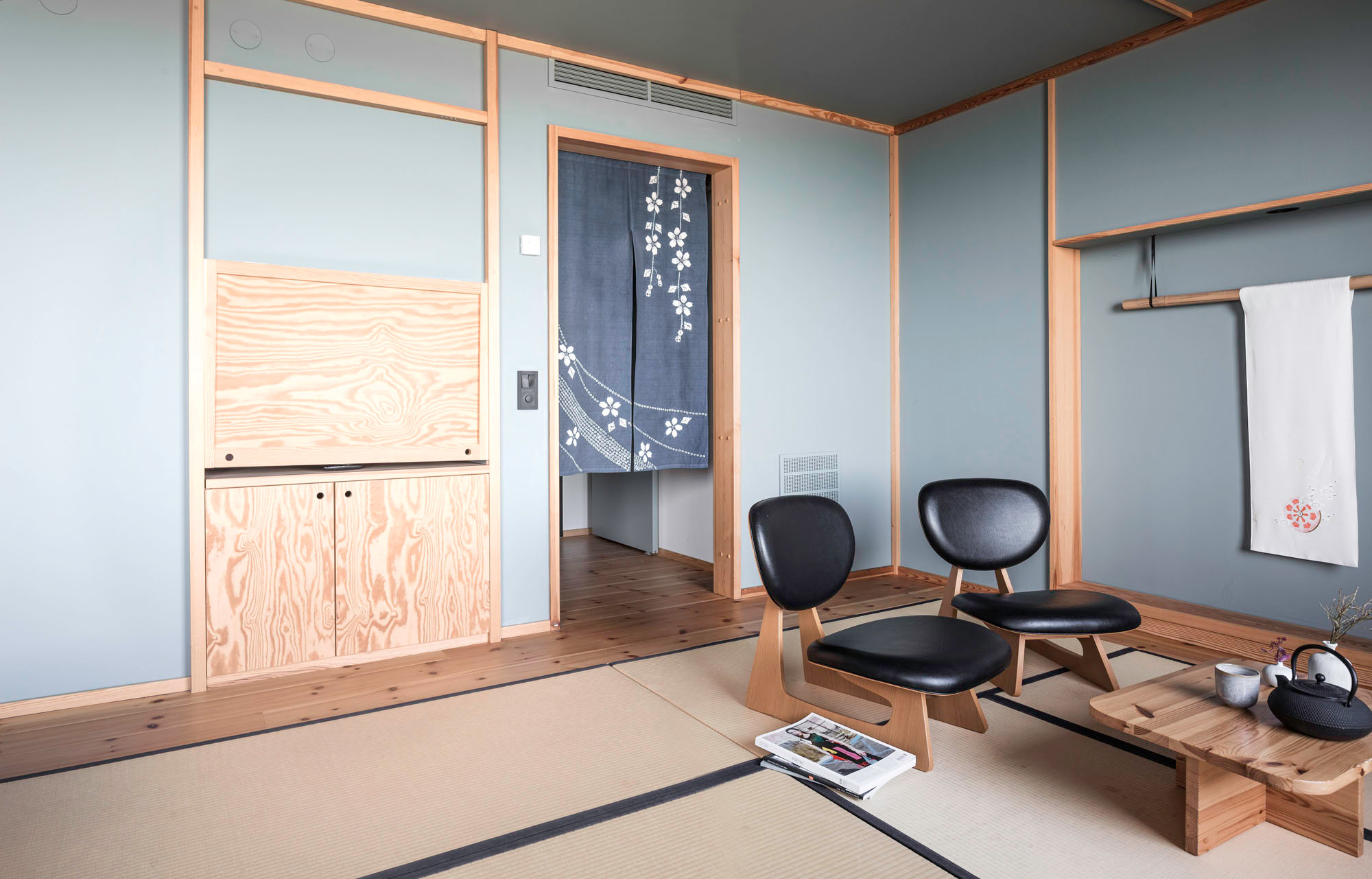 Hotelzimmer: reduzierte Einrichtung im japanischen Stil