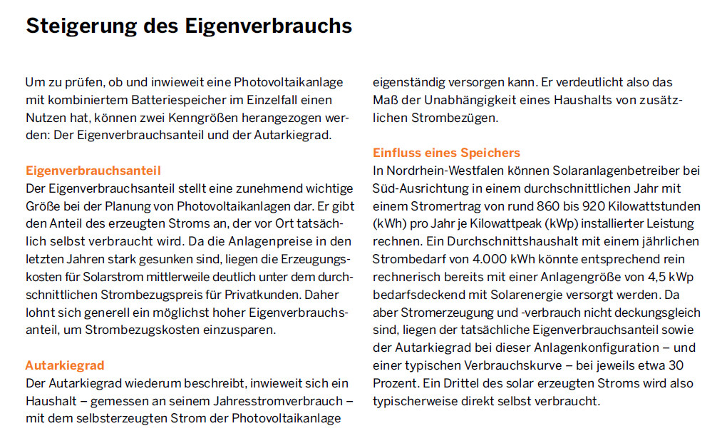 Photovoltaik und Batteriespeicher