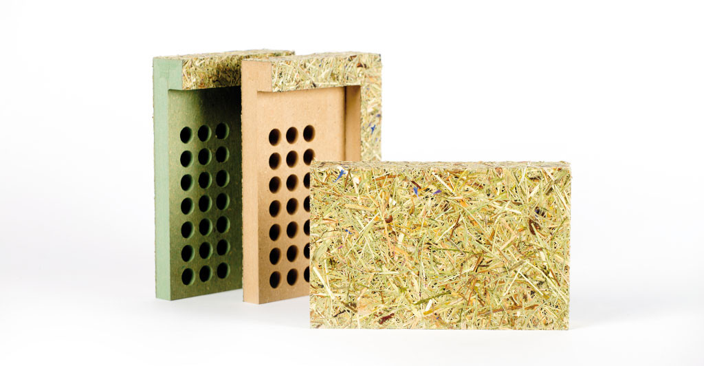 Bildabsorber: fertig konfektionierte Akustikmodule mit Bedämpfung aus Schafswolle und nicht sichtbarer Perforation