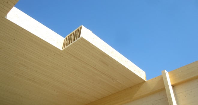 flachentragsystem aus holz nachhaltig bauen news produkte baunetz wissen