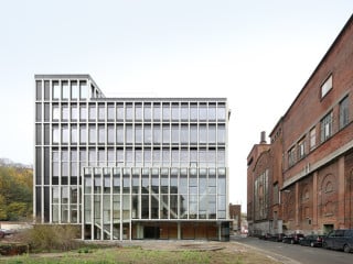 In Neubau auf dem Brauereigelände sollen sich künftig Büros und Agenturen niederlassen