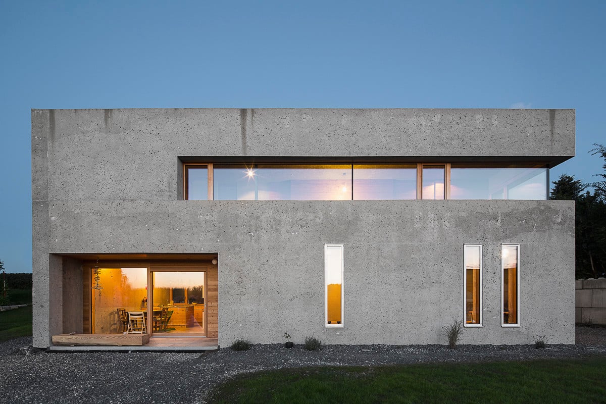 Die Architekten verzichteten auf eine spezielle Sichtbetonschalung