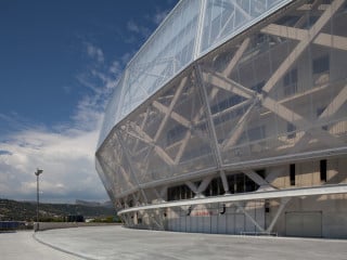 Das Stadion in Nizza wurde für die Fußball-Europameisterschaft 2016 in Frankreich errichtet, ist aber auch für andere Großveranstaltungen nutzbar
