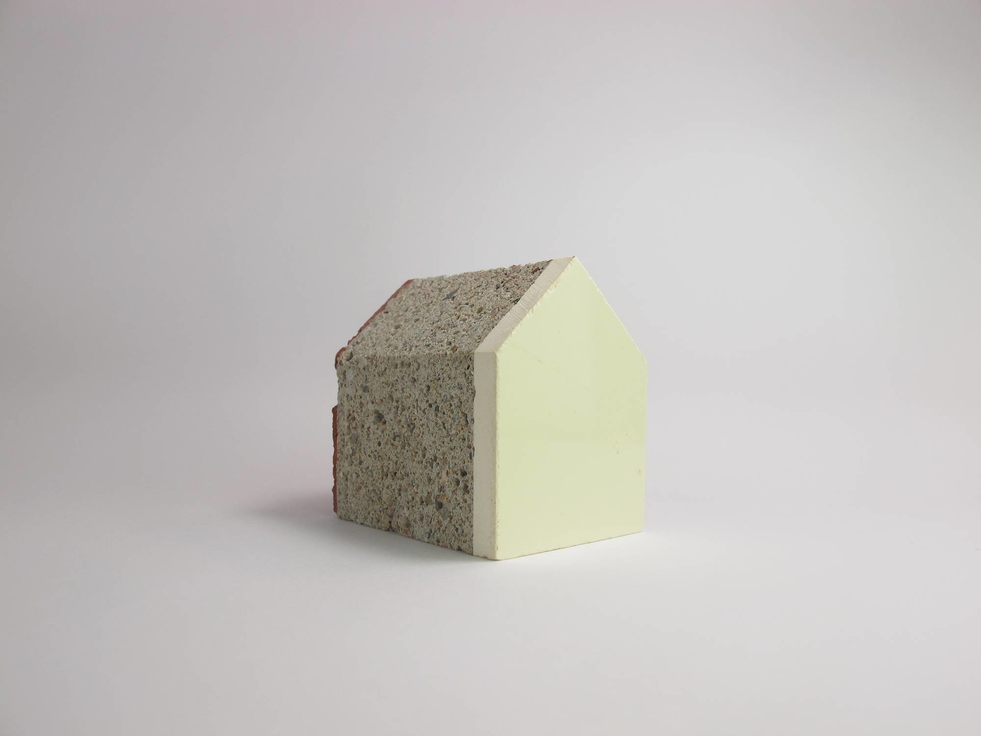 Modellhaus aus Abbruchmaterial der Alten Waschkaue aus den 1960er Jahren in Dinslaken