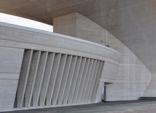Rückseite des Auditorio de Tenerife in Santa Cruz