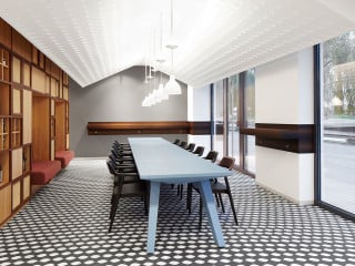 Auf 170 Quadratmetern hat das Büro Designliga eine Bäckerei konzipiert