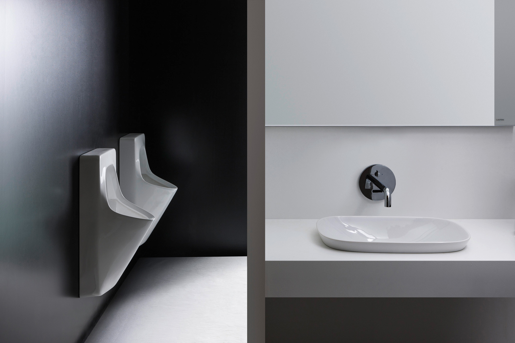 Mit der Technik können verschiedene Urinale aus Keramik sowie der elektronische Unterputz-Wandmischer Twintronic ausgestattet werden