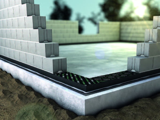 Der Einbau von Foamglas Perinsul verhindert das Eindringen von Feuchte ebenso wie das Entstehen einer Wärmebrücke