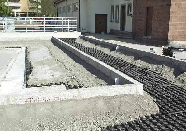 Je nach Belastungsklasse wird das Bauder DSE 40 unterschiedlich verfüllt