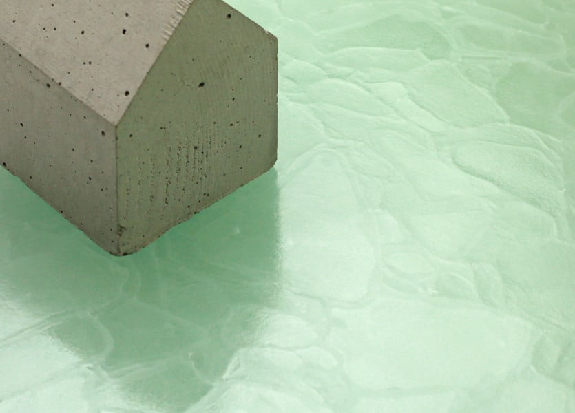 Glaskeramikplatte im Farbton Jade