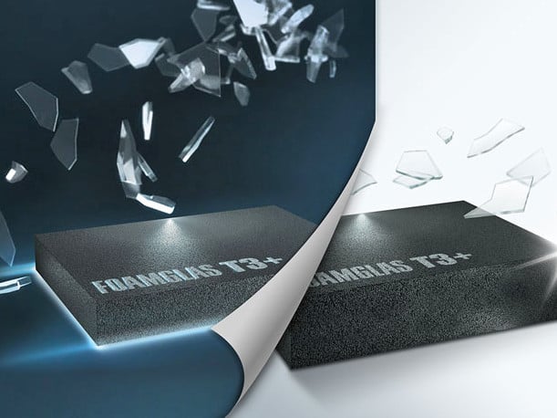 Die Wärmeleitfähigkeit des Dämmstoffs Foamglas T3+ wurde gegenüber dem Vorgänger deutlich verringert