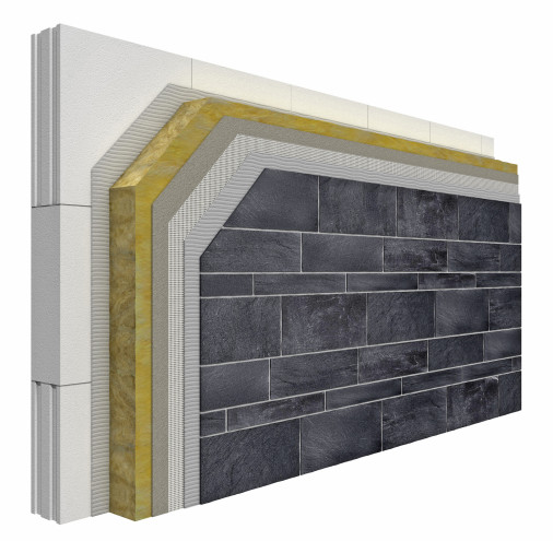 Nicht brennbares WDVS mit Schiefer | Schiefer | News/Produkte | Baunetz