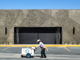 Ladenzeile in Anapra, Ciudad Juárez