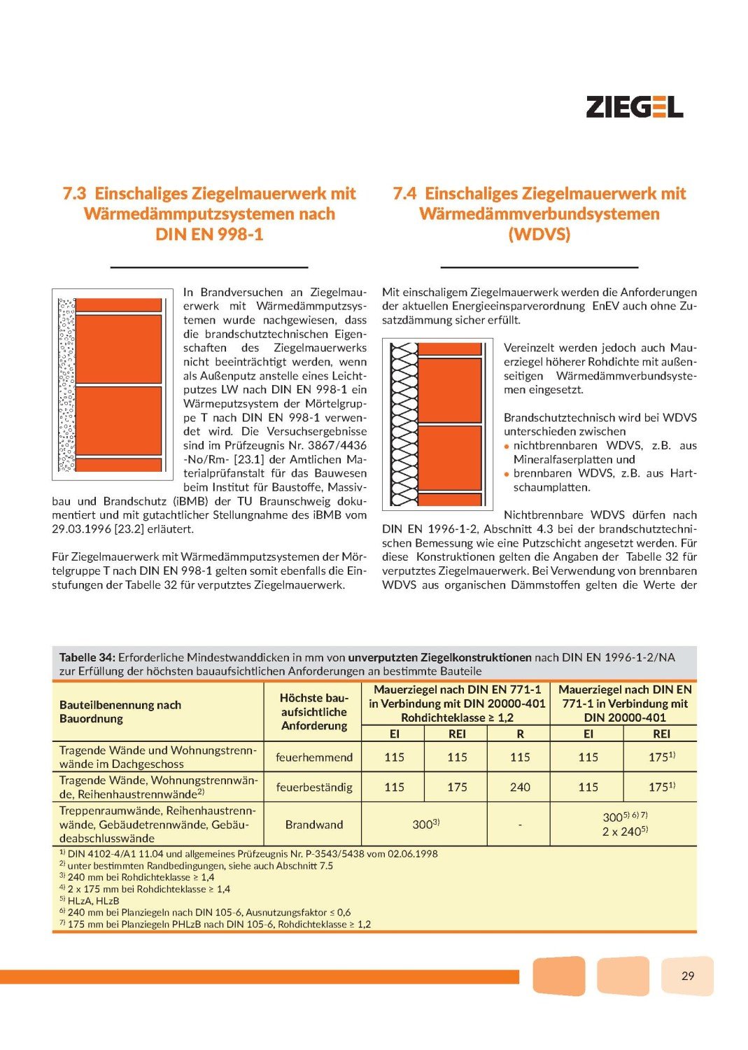 Der bauliche Brandschutz wird nach Bauweise aufgeteilt erläutert