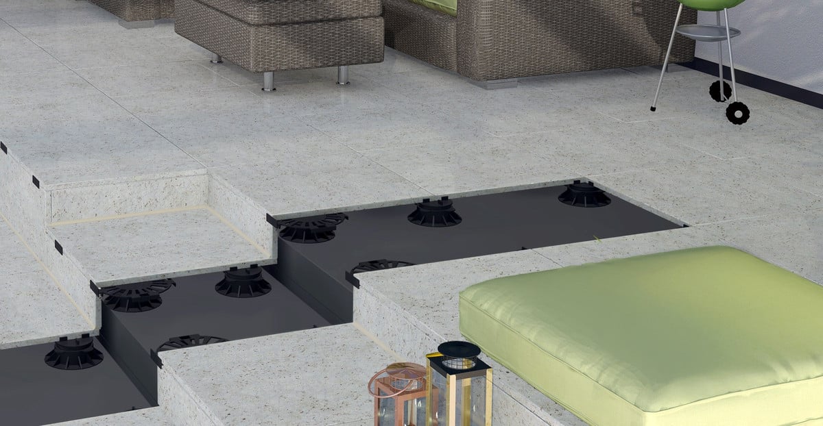 Stelz Und Plattenlager Fur Den Terrassenbau Fliesen Und Platten
