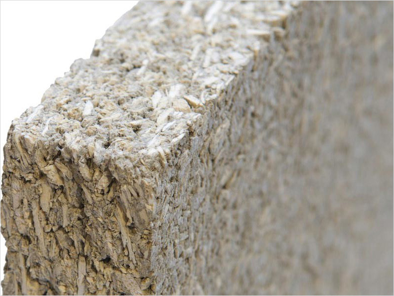 Die Trockenbauplatte besteht aus Lehm, Ton und Hanfschäben sowie Magnesit und Soja als natürliche Bindemittel