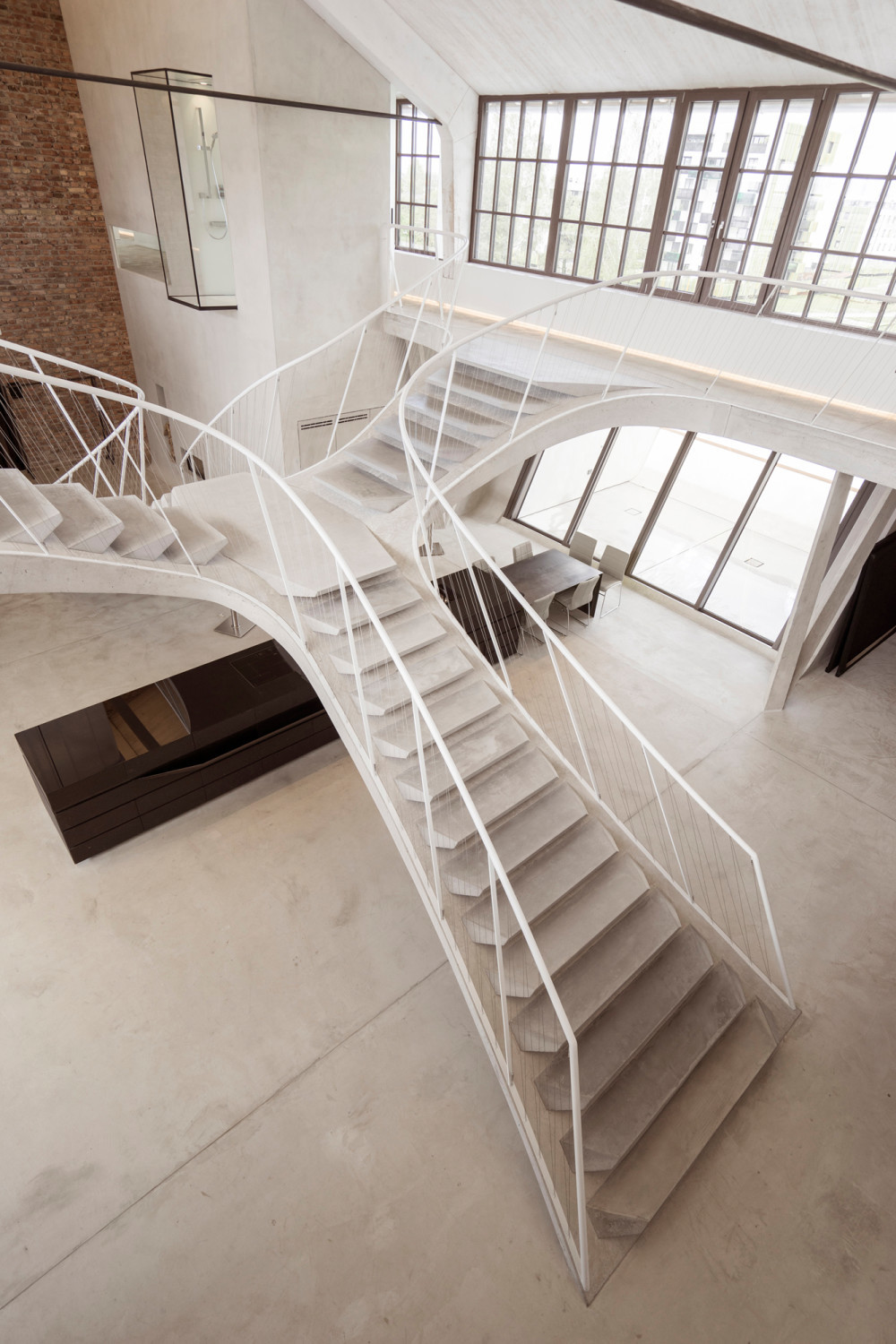 Bei der Betonage der Treppe war handwerkliches Können gefragt