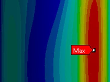 FE-Berechnung einer Isolierverglasung mit teilweiser zylindrischer Geometrie