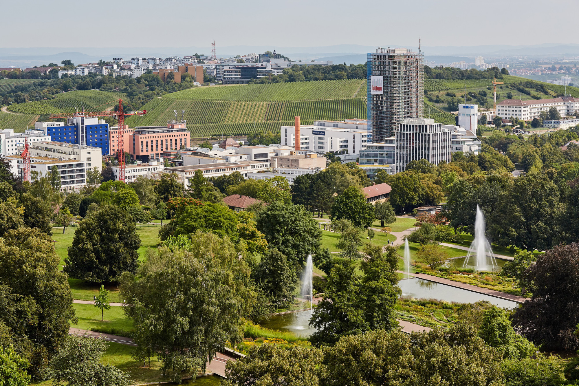 Der im Bau befindliche 22-Geschosser 