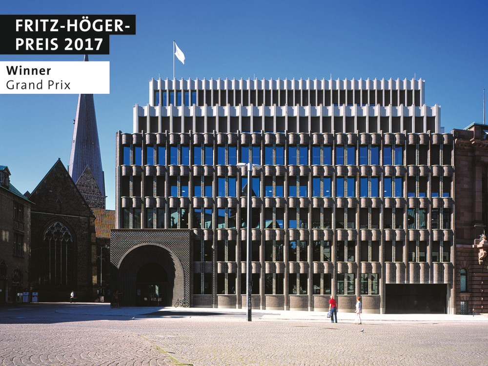Fritz-Höger-Preis 2017 Grand Prix und Sieger der Kategorie Büro- und Gewerbebauten: Hauptsitz der Bremer Landesbank von Caruso St John Architects, London/Zürich