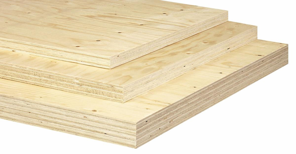 Die Festigkeit erhält das Furnierschichtholz (auch: LVL = Laminated Veneer Lumber) durch mehrere verleimte Nadelholzschichten