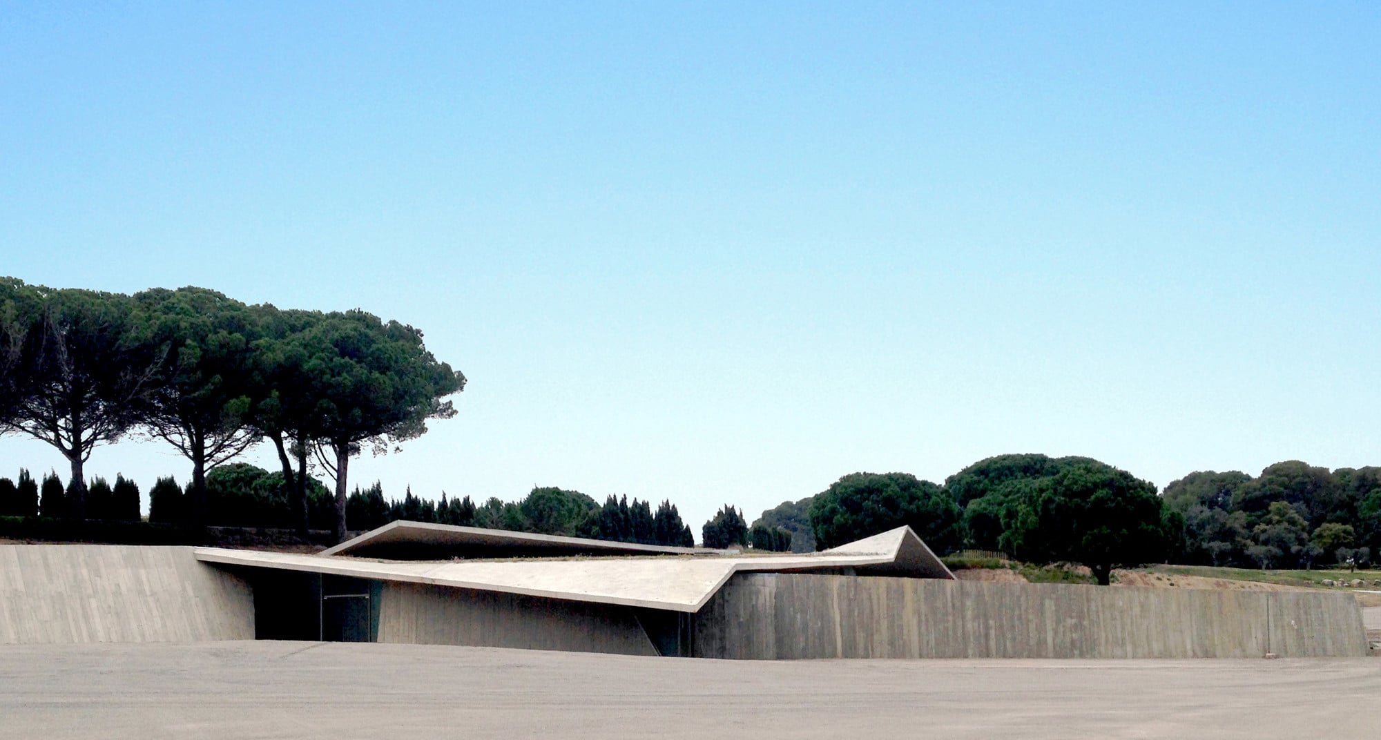 Besucherzentrum der Ruinen von Empúries in Girona Beton Kultur