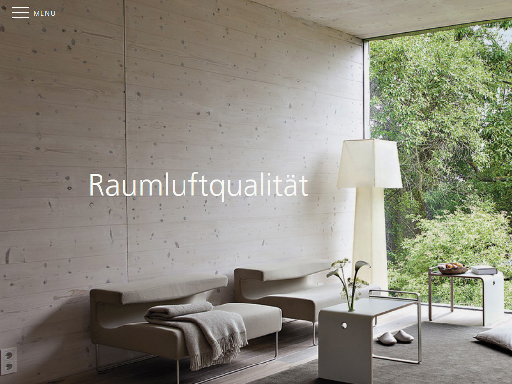 Holz und Raumluftqualität