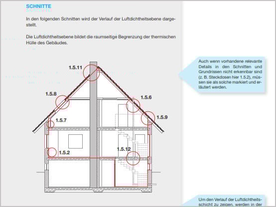 Planungshilfe zum Luftdichtheitskonzept