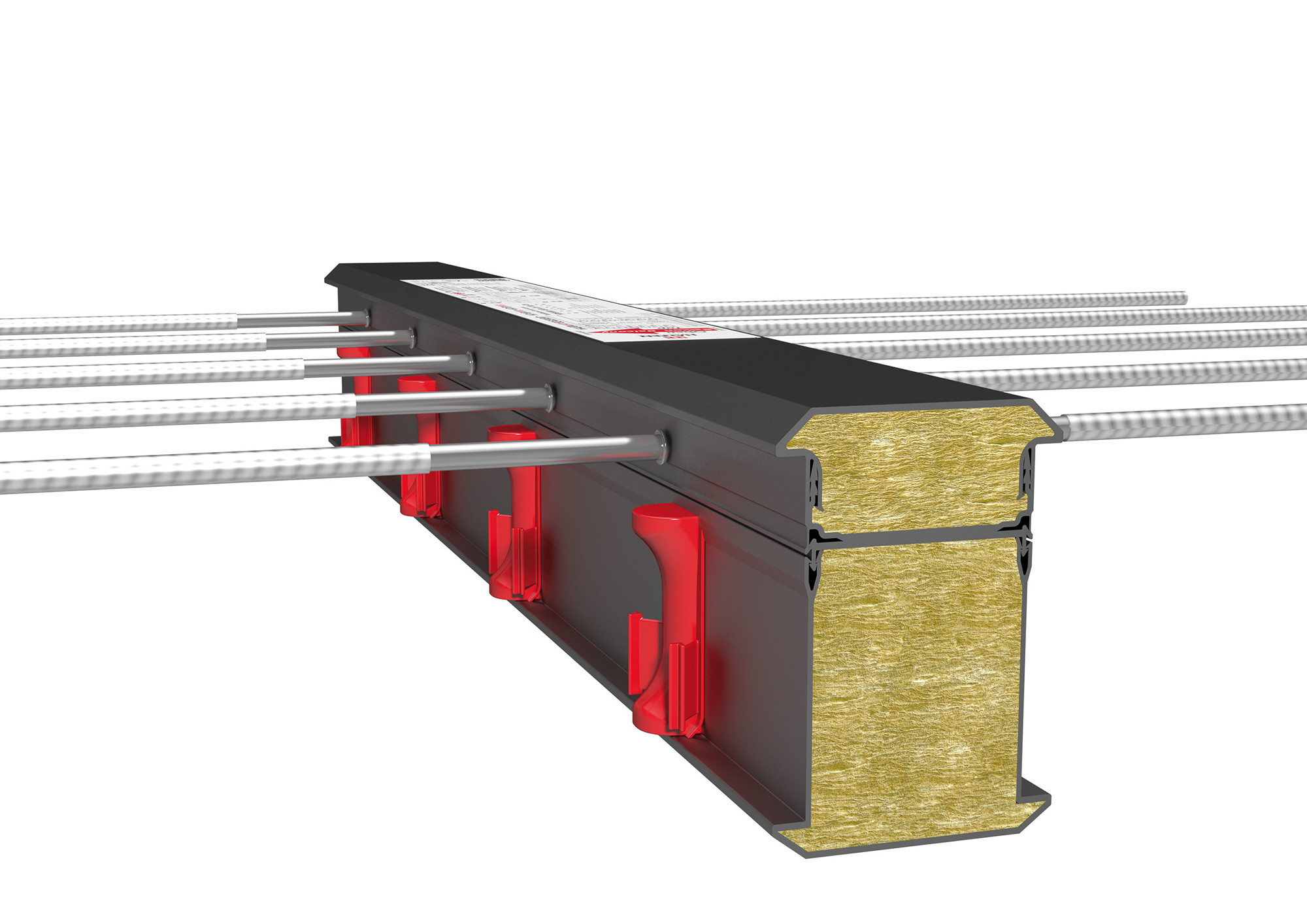 Mit nichtbrennbarer Mineralwolle der Brandschutzklasse A1 als Wärmedämmung bietet das Bauteil auch den nötigen Brandschutz
