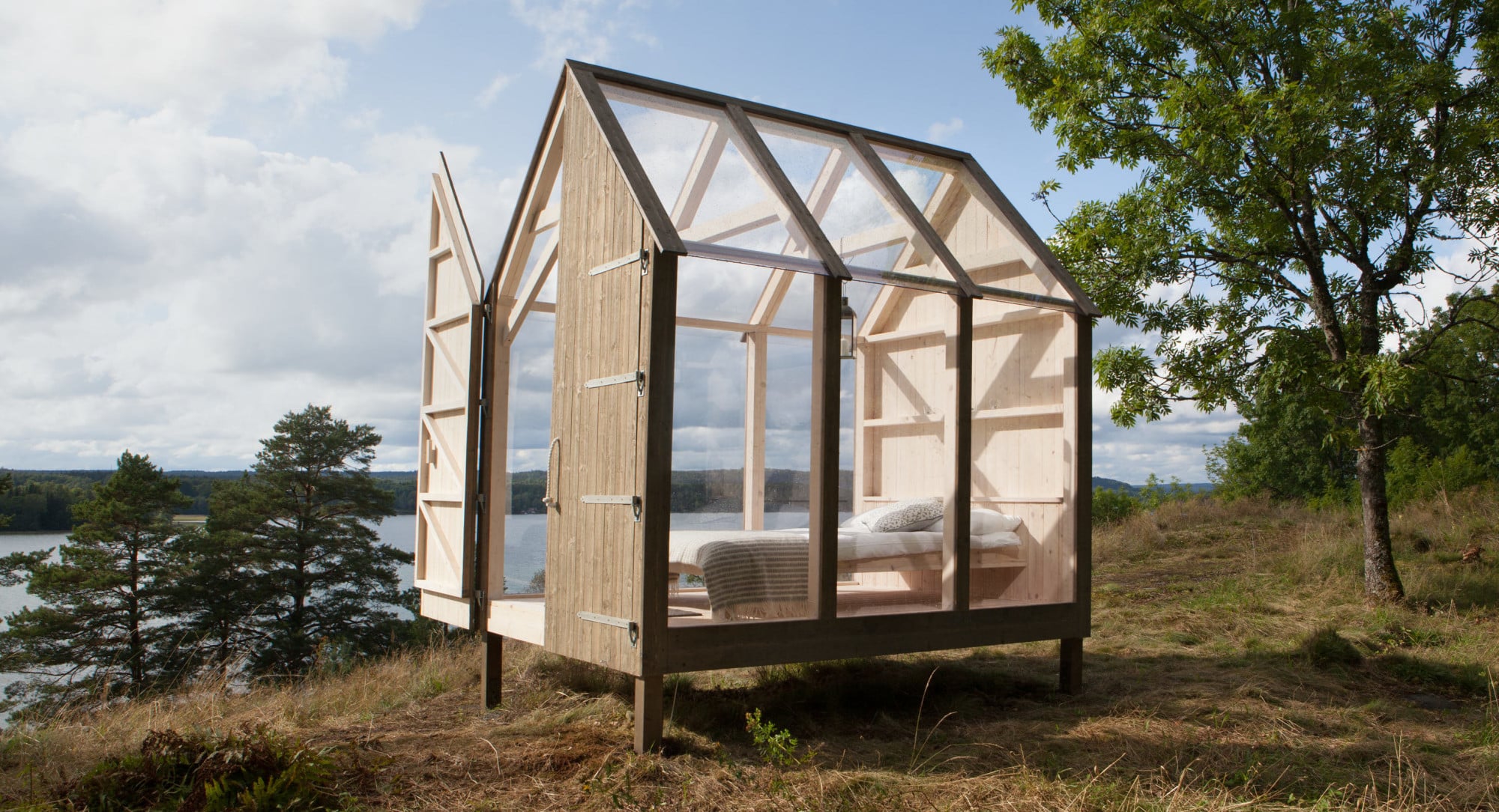 Im Rahmen einer Fallstudie zur Stressreduzierung entwarf die angehende schwedische Architektin Jeanna Berger die 72h Cabins