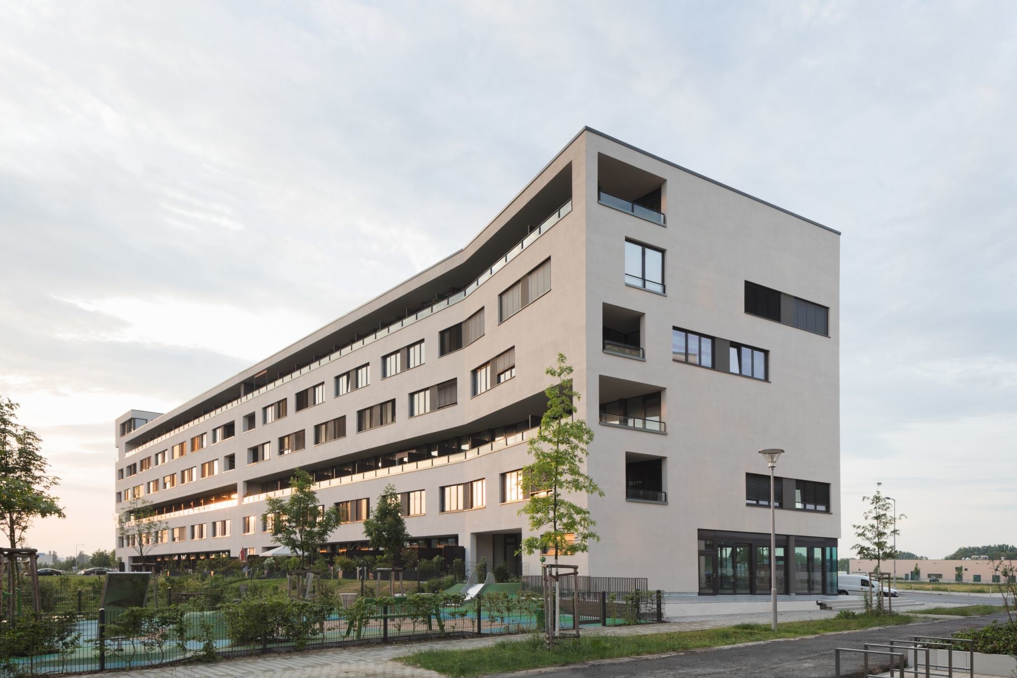 Die 18 Wohnungstypen wurden wie bei dem Computerspiel Tetris verschachtelt zusammengesetzt