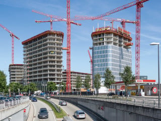 Die von Nieto Sobejano Arquitectos entworfenen Bavaria Towers liegen am östlichen Rand der Münchner Innenstadt sind das erste größere Hochhausprojekt das in der Landeshauptstadt seit vielen Jahren genehmigt wurde