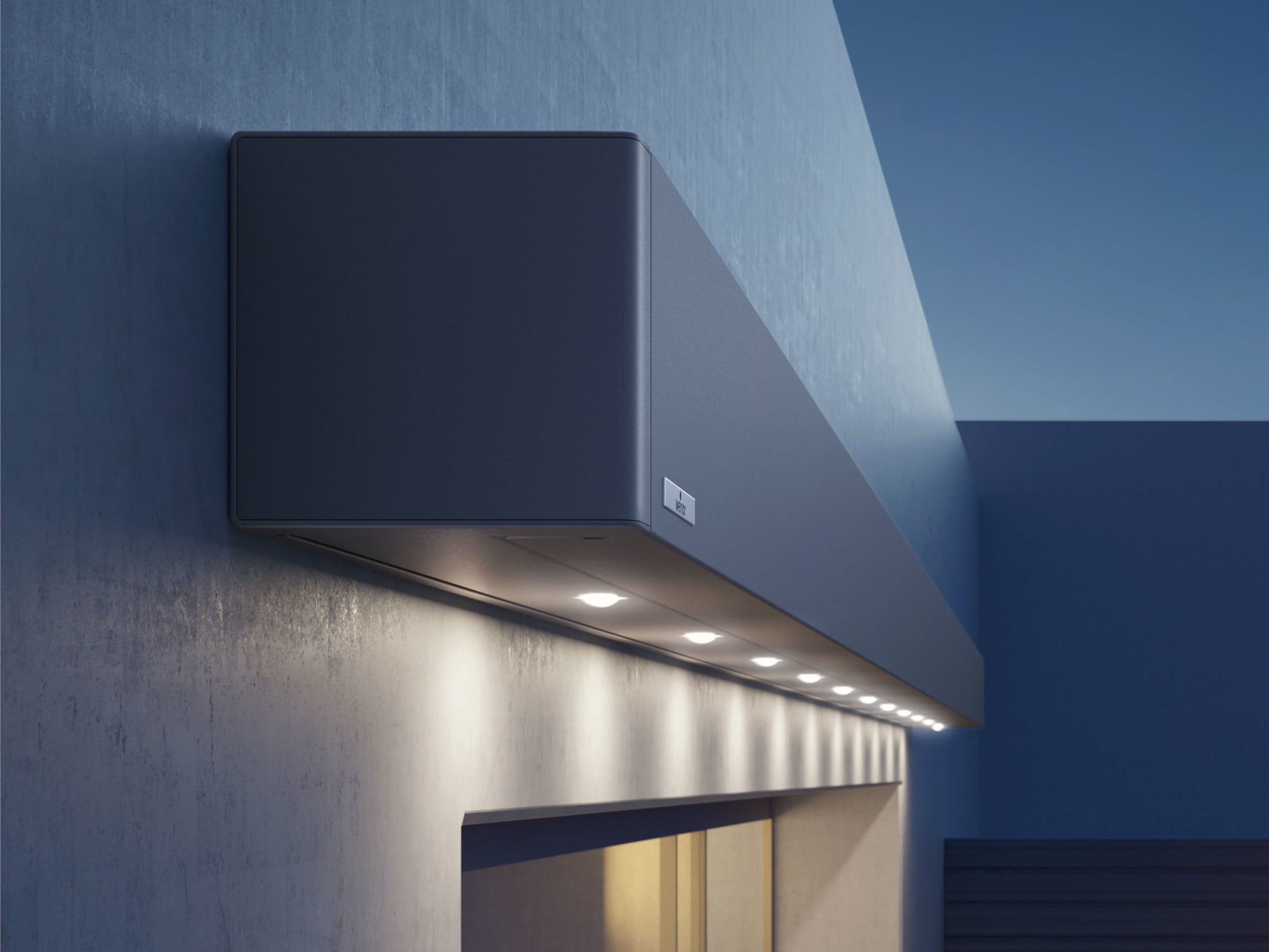 Optional ist die Kassette mit integrierten LED-Spots erhältlich