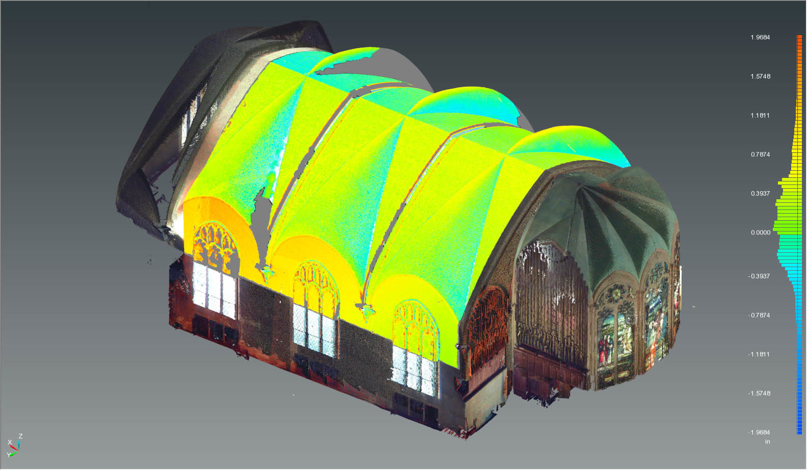 Durch Echtzeitabgleiche mit CAD-Modellen anhand von digitalen 3D-Scandaten ist eine Überwachung vom Planungsmodell und gebauter Realität möglich