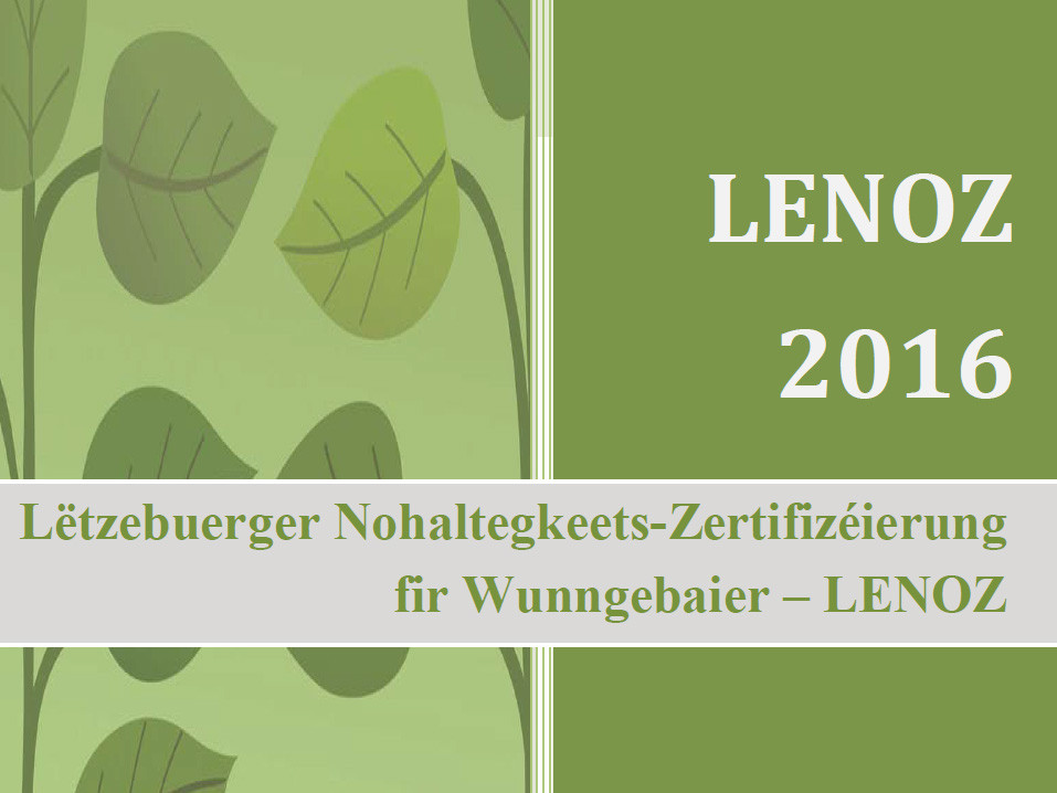 LENOZ: Luxemburgisches Nachhaltigkeitszertifikat