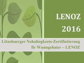 LENOZ: Luxemburgisches Nachhaltigkeitszertifikat