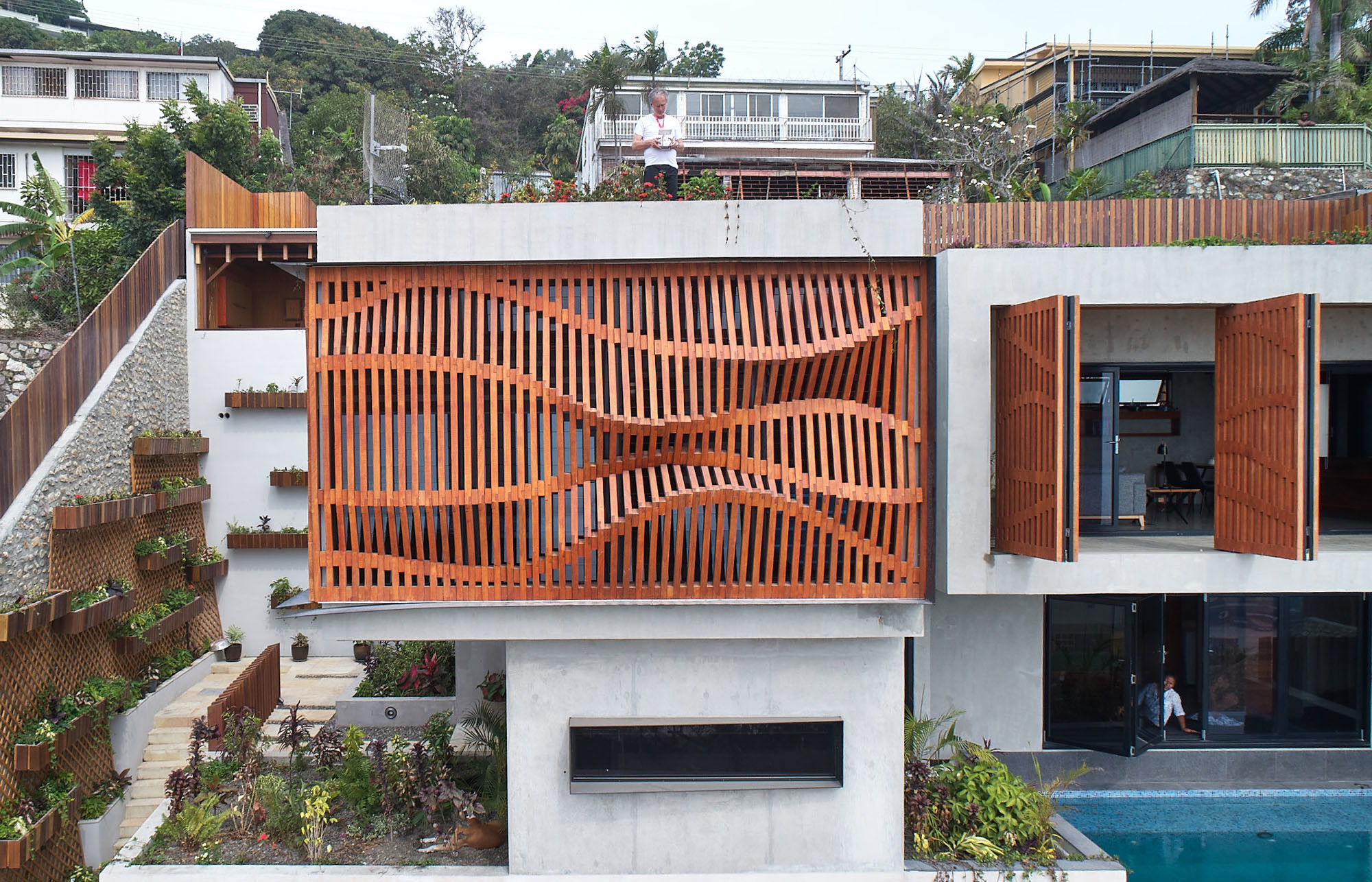 Brise Soleil Haus In Port Moresby Sonnenschutz Wohnen