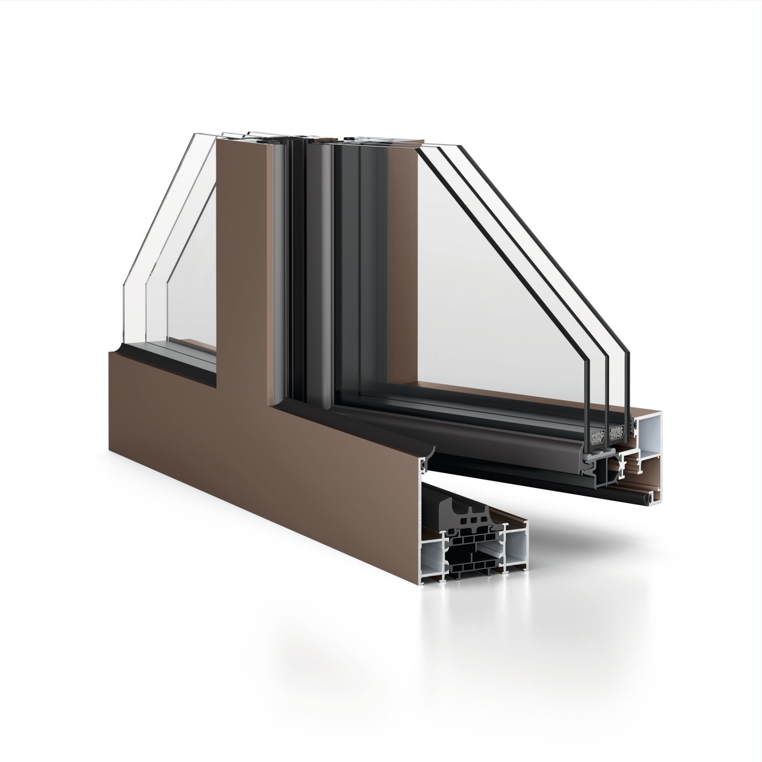 Das Fenstersystem kombiniert reduziertes Design mit guten Leistungseigenschaften