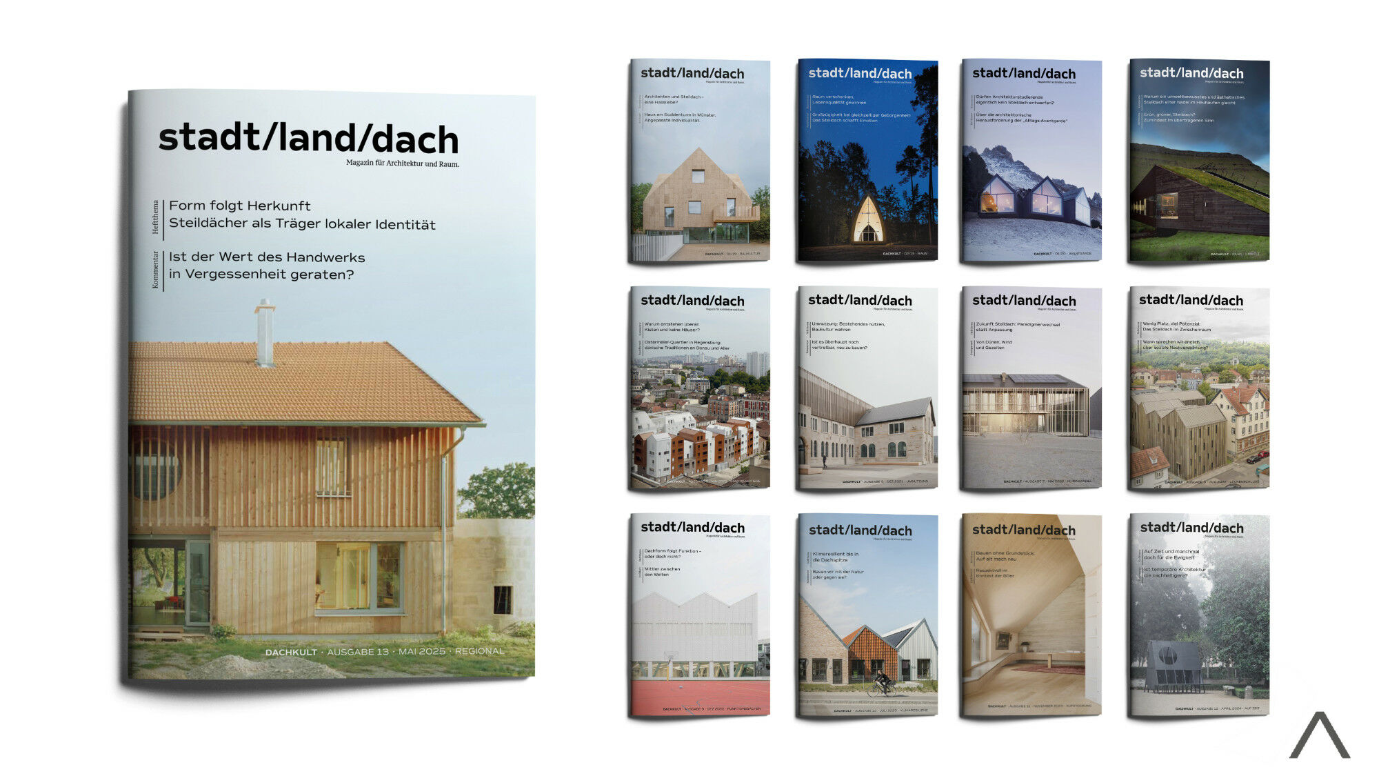 Das Architekturmagazin stadt/land/dach beleuchtet relevante Themen im Planungs- und Bauprozess, diskutiert Grundsätze und zeigt anhand ausgewählter Bauwerke, welchen Beitrag das Steildach sowohl zum architektonischen Konzept als auch zur gebauten Umgebung leisten kann.