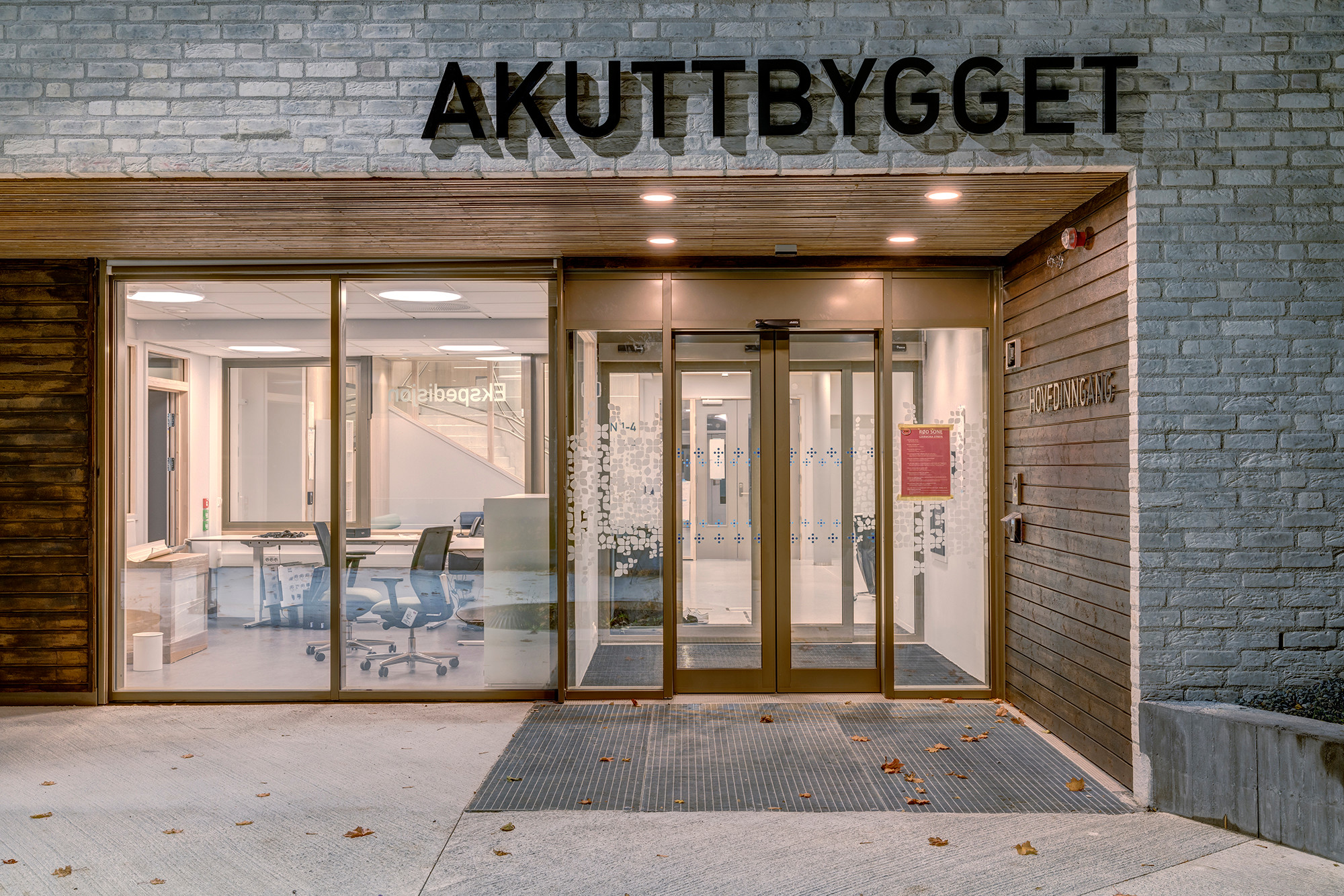 Im neuen Akutzentrum vom St. Olavs Krankenhaus in Trondheim werden psychiatrisch erkrankte Menschen behandelt