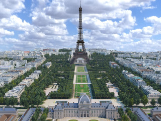 Die Stadt Paris hat einen weltweiten Wettbewerb zur Neugestaltung des gesamten Geländes um den Eiffelturm mit den Grünanlagen Trocadéro, Champ de Mars und Esplanade ausgeschrieben
