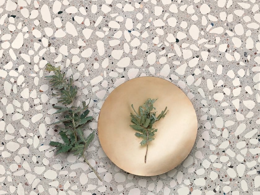 Einer der drei Gewinner des ADI Ceramic & Bathroom Awards 2018 in der Kategorie Ceramic: Bei 20 Pure, der neuen 20 mm starken Platte des MyTop-Projekts von Fondovalle verlaufen Adern wie beim Naturstein durch den gesamten Materialkörper