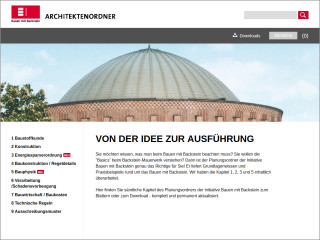 Screenshot der Webseite