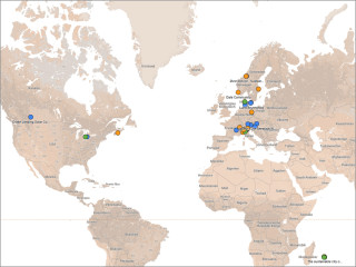 Auf der Webseite der IEA werden sämtliche Projekte auf einer interaktiven Weltkarte präsentiert