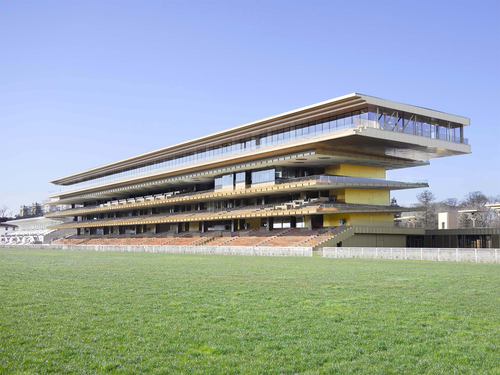 Hippodrome de Longchamp in Paris Flachdach Kultur und Freizeit