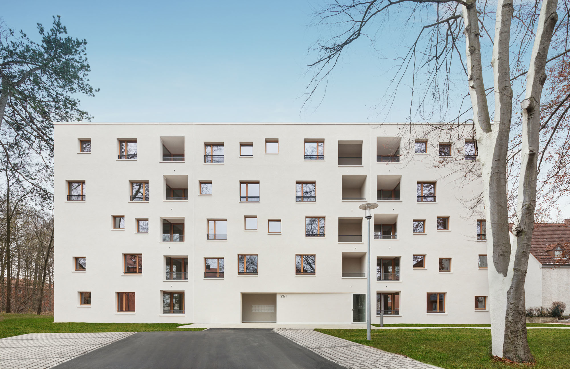 Sonderpreis Kostengünstiger, energieeffizienter Geschosswohnungsbau: Wohnen Vorwerkstraße 23/1, Neu-Ulm von Braunger Wörtz Architekten, Ulm