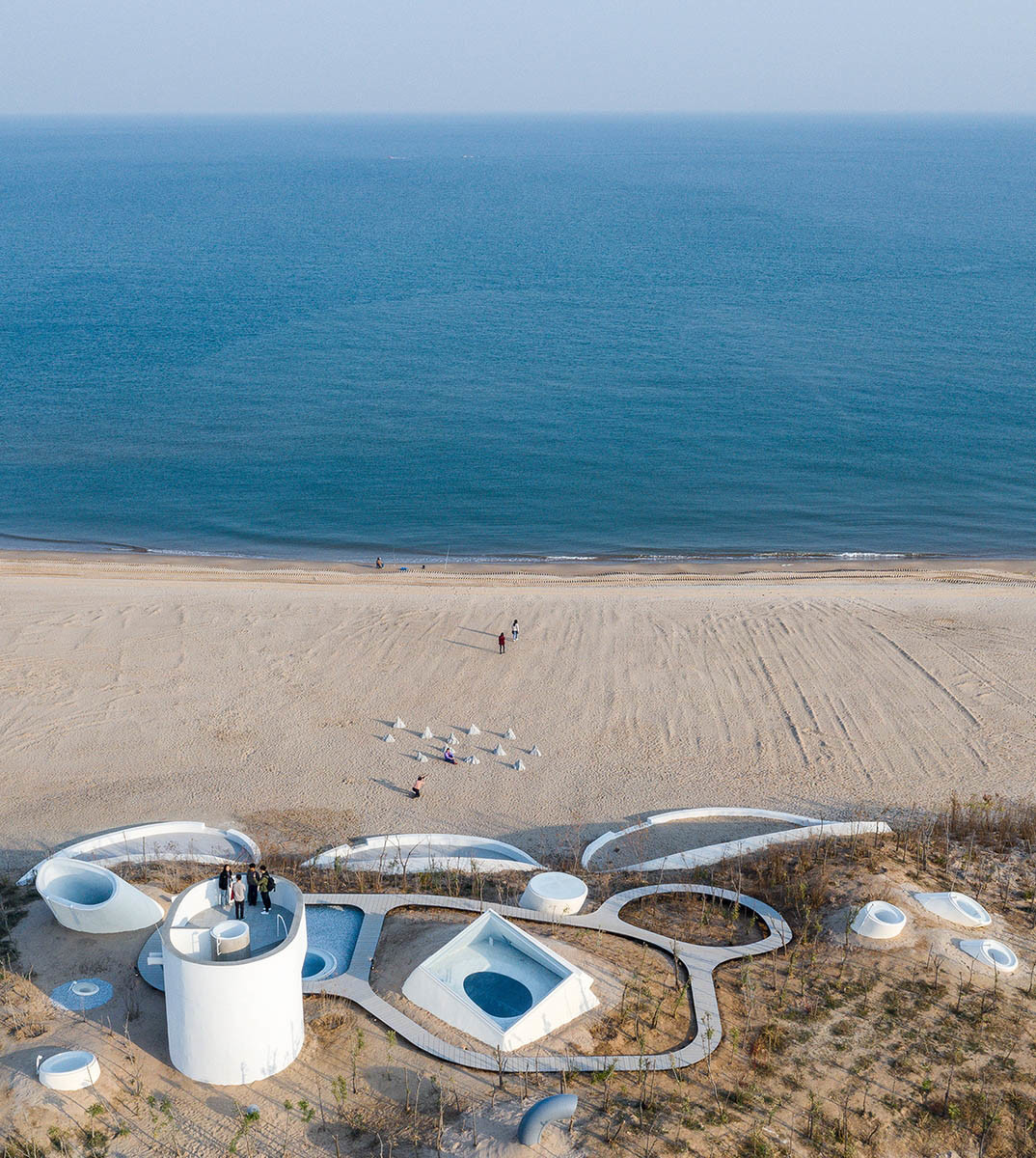 Das Museum ist Teil der Aranya Gold Coast Community nahe Qinhuangdao