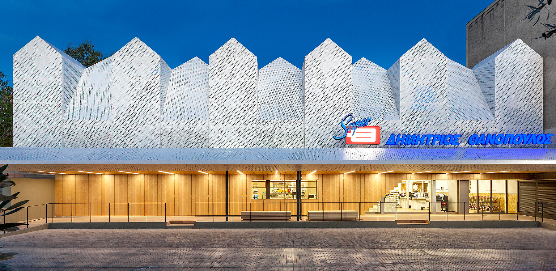 Supermarkt Thanopoulos Bei Athen supermarkt thanopoulos bei athen fassade gewerbe Supermarkt Thanopoulos Bei Athen supermarkt thanopoulos bei athen fassade gewerbe